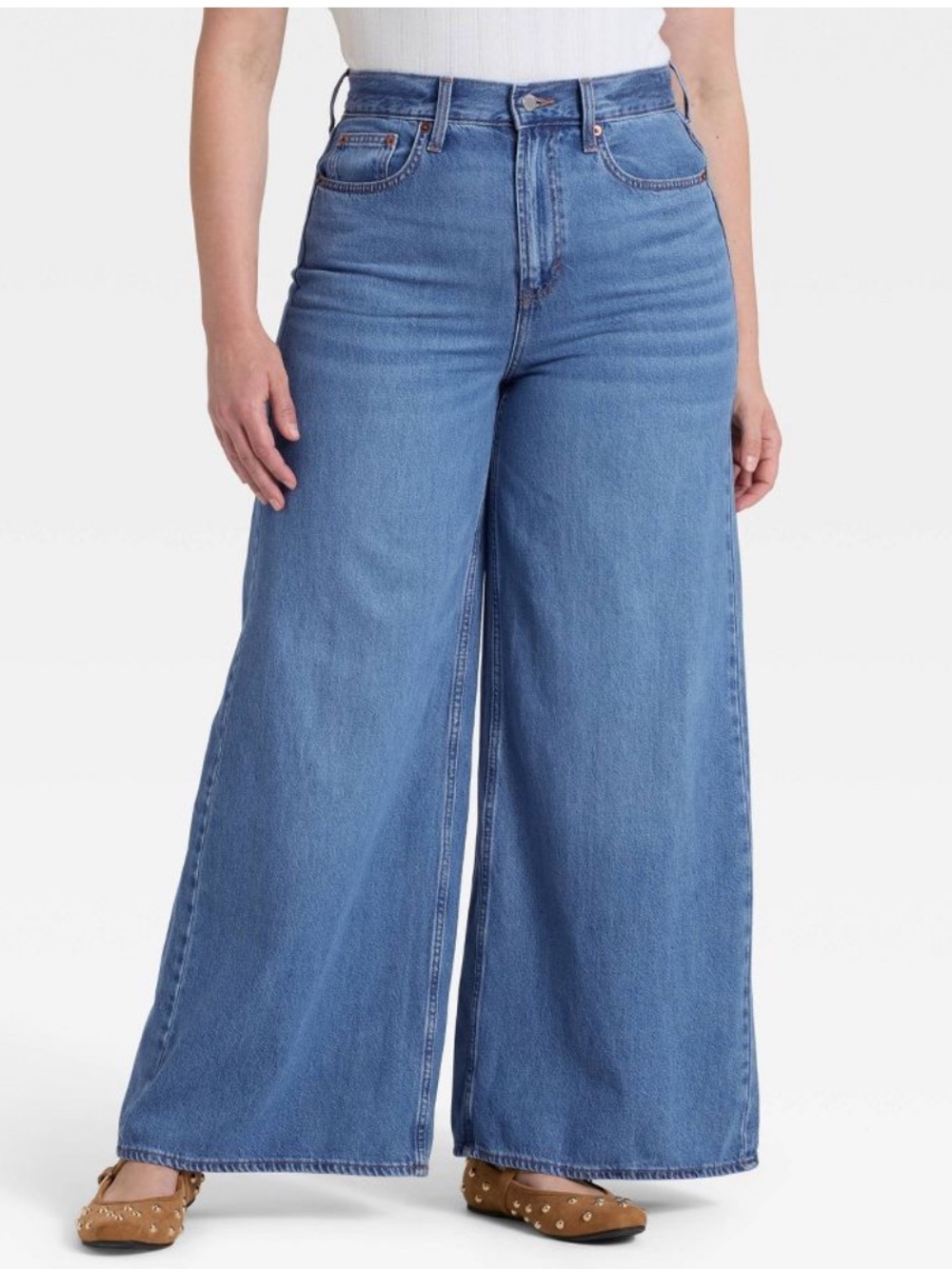 NWT Universal Thread Women Highest-Rise Palazzo Wide Leg Jeans Size 16